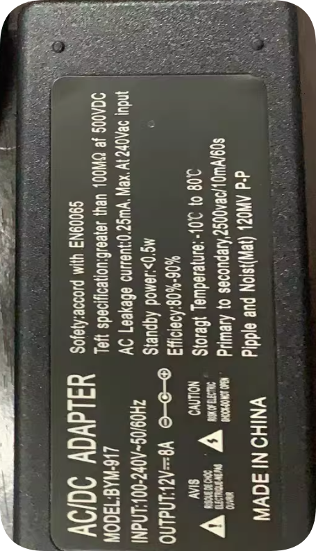 *Brand NEW*DC 12V 8A power adapter BYM-917 power adapter power supply transformer line